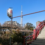 天神煎餅 大木屋 - スカイツリーが見えます