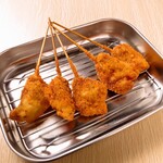 Assorted pork kushikatsu