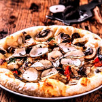 mushroom and truffle pizza