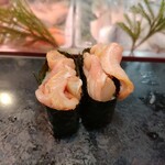 立喰 さくら寿司 - 赤貝ヒモ（1貫165円）