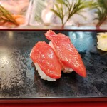 立喰 さくら寿司 - づけ鮪（1貫165円）
