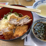 魚庭本店 - マグロカツ丼　ポン酢