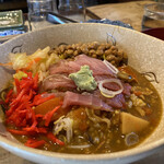 Ai Ue O - まぐろカレー丼 with納豆