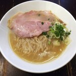 煮干結社 - 【限定】鯵の塩煮干蕎麦　950円