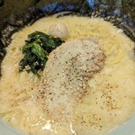 横浜家系ラーメン 魂心家 - 塩ラーメン大盛り トッピングのりアップ(2023年2月20日)