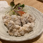 酒楽家しゅう - 唐揚げは白。これも揚げたてで美味かった。