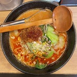 麺や 蓮と凜と仁 - 白胡麻担々麺(900円、真上から)