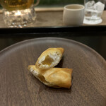 齋華 - 白魚とからすみの春巻き
