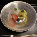 料亭か茂免 - 春寒のデザート