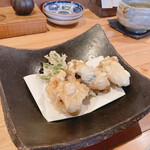 蕎房 猪口屋 - 牡蠣の天ぷら　