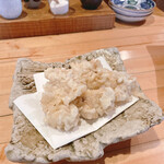 蕎房 猪口屋 - 白子の天ぷら