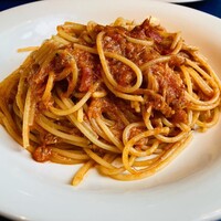 オッティモ・シーフード・ガーデン 新宿店 - カニのスパゲッティ