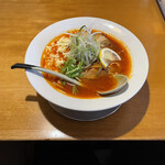 麺屋 花蔵 - 完熟トマトチーズ麺(実物)