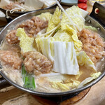 すき焼･鍋物 なべや - 鶏みんち鍋 特製みそ味