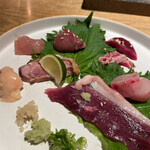 北浜 やきとり うえ田 - お造りはぜひ食べて欲しい