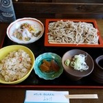 四季の味処 ふみ佶 - もりと鶏めしのセット