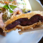 肉厚で中はレア状態♪