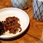 鰻禅 - 頭の山椒煮と肝の時雨煮