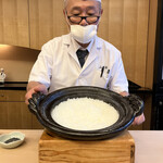 山玄茶 - お待ちかねのお食事の時間♡土鍋ご飯が炊けましたよ〜