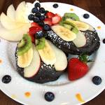 サンタフェ - 大人気　★ブラックパンケーキ★　デトックス効果竹炭入り