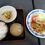 Domburiya - 豚バラ生姜焼定食