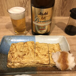 手打ちそばちくま - 卵焼き