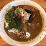Jibusupaishisumireko - ビーフカレー＋野菜