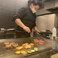 鉄板焼き 太縁 - 