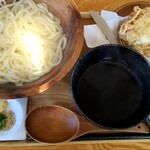 うどん製麺 みきや - 料理写真:かき揚げうどんの釜揚げ＠780円
