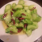 刀削麺酒家 - キュウリのさっぱりにんにくソース