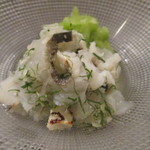 広尾 一会 - 鱧のたたきアップ