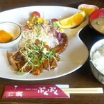 ぷくぷく - 本日の定食 豚肉のネギ味噌焼き780円 