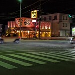 Katsukyu - かつＱ　お店外観　右方向国道１６６号、左方向国道２３号