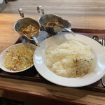 すなが - 2種盛りカレー全容