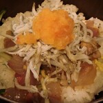 Itamaegokoro Kikuura - しらす柚子胡椒おろしのせ海鮮丼