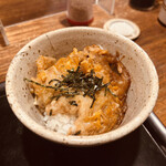 浅の屋 - Aセット かき揚げとじ丼ミニ+200円