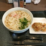 うどん白石 - かけ大¥700＋とり天¥200