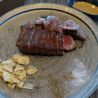 鉄板焼 さざんか - ガーリックチップスが美味しい