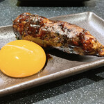 三酉屋 - 月見つくねタレ