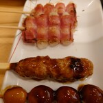 Kushidori - つくね 餅ベーコン