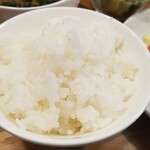 キッチン ブルー グローブ - ご飯のアップ