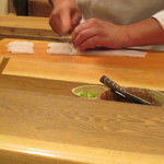 寿修 - 御主人が柳包丁で骨切りしたもの。