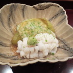 寿修 - 自分は貝アレルギーなので鱧にしてもらいました。