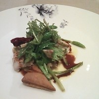 RISTORANTE YAGI - 穴子と野生のアスパラガス  ほどよく塩味があって美味しかったです。