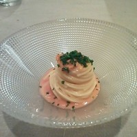 RISTORANTE YAGI - 雲丹とフルーツトマトの冷製パスタ   これ美味しい。