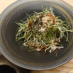 鮨 たけもと - 芽ネギのサラダ