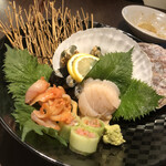 せいじ - ホタテと赤貝の刺身