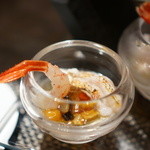 レストラン バカール - 縞海老とノドグロの冷製