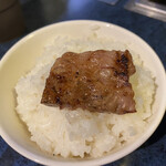 焼肉 星陽 - カルビ肉オンザライス