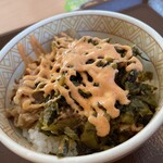 すき家 - 牛丼ミニ トッピング明太高菜